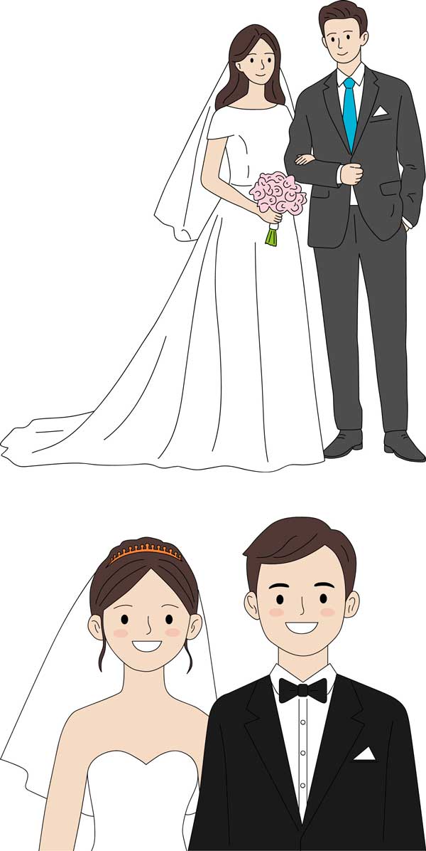 미리캔버스 청첩장 만들기 셀프 작업 시 활용 그림