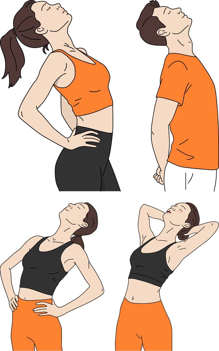 스트레칭 하는 사람 목 허리 디스크 좋다해서
