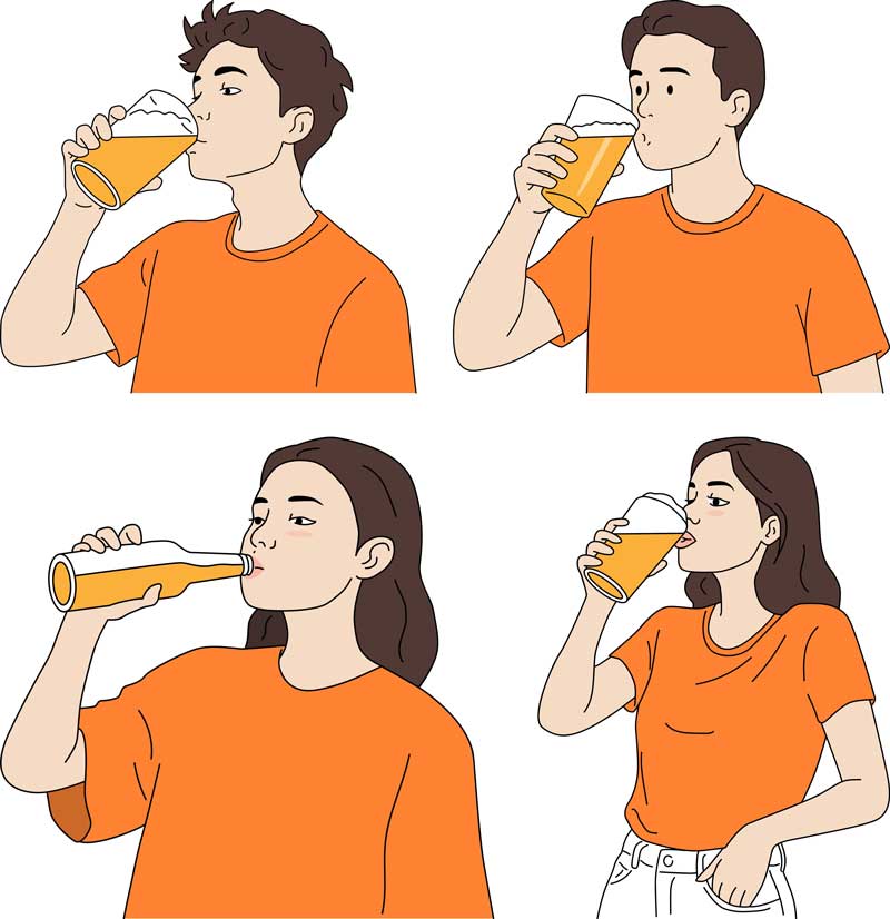 퇴근 후 시원한 맥주 한잔 직장인 국룰이죠