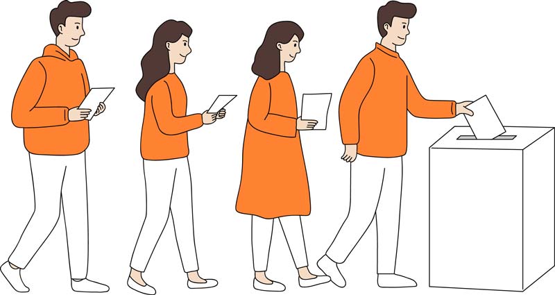 선거 투표 일러스트 파워포인트 작업에도 활용
