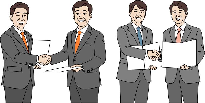 MOU 계약 체결 캔바, 미리캔버스 디자인 소스
