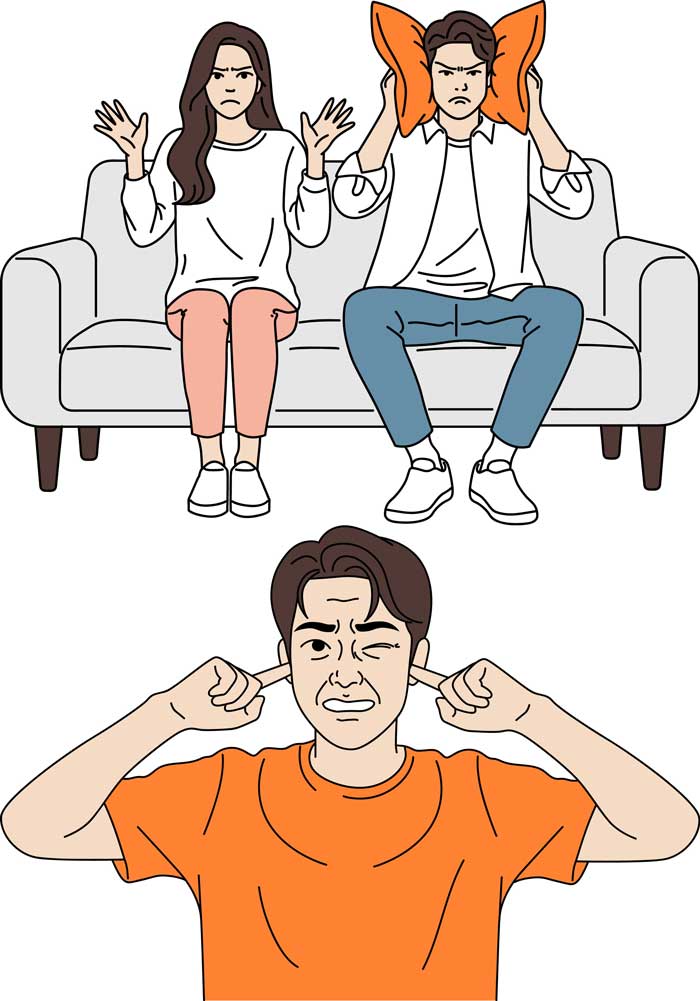 미리캔버스 요소 공유 - 잔소리, 층간소음