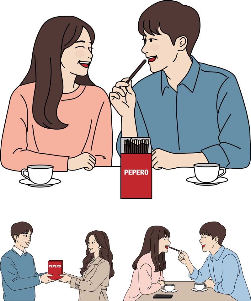 빼빼로 데이 일러스트 canva, 미리캔버스 작업용 공유